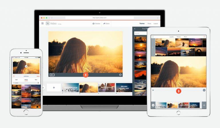Adobe express para editar imagens e vídeos