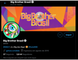 Twitter BBB21 Big Brother Brasil (@bbb)