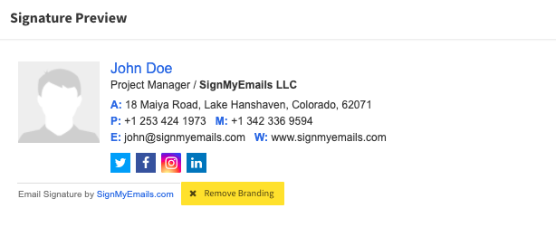 Outra opção para criar assinaturas de email