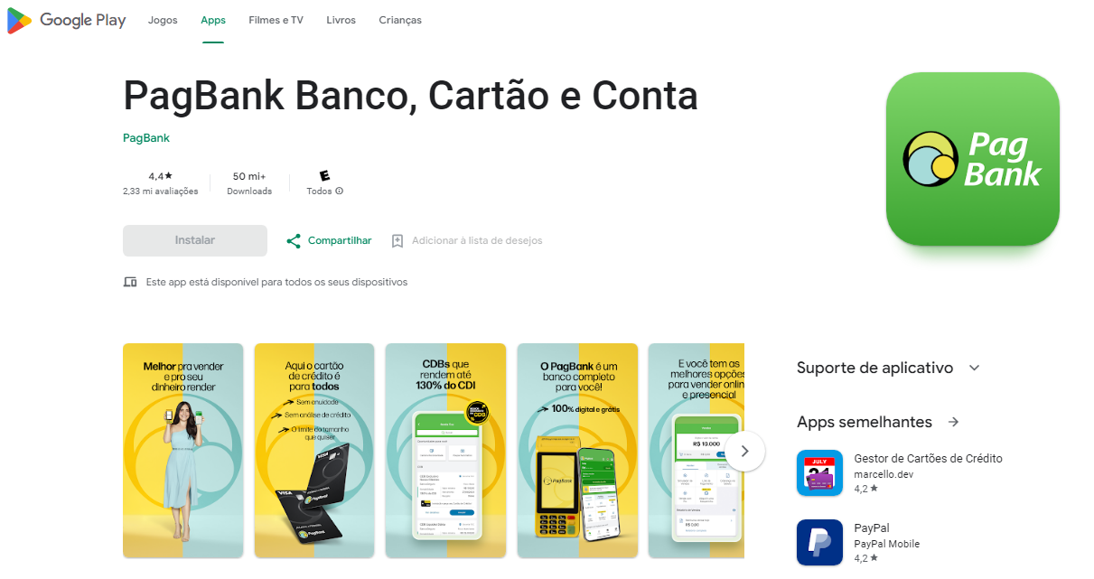 PagBank cartão de crédito